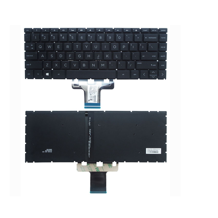 Bàn phím HP 14-DA ko led, mau den